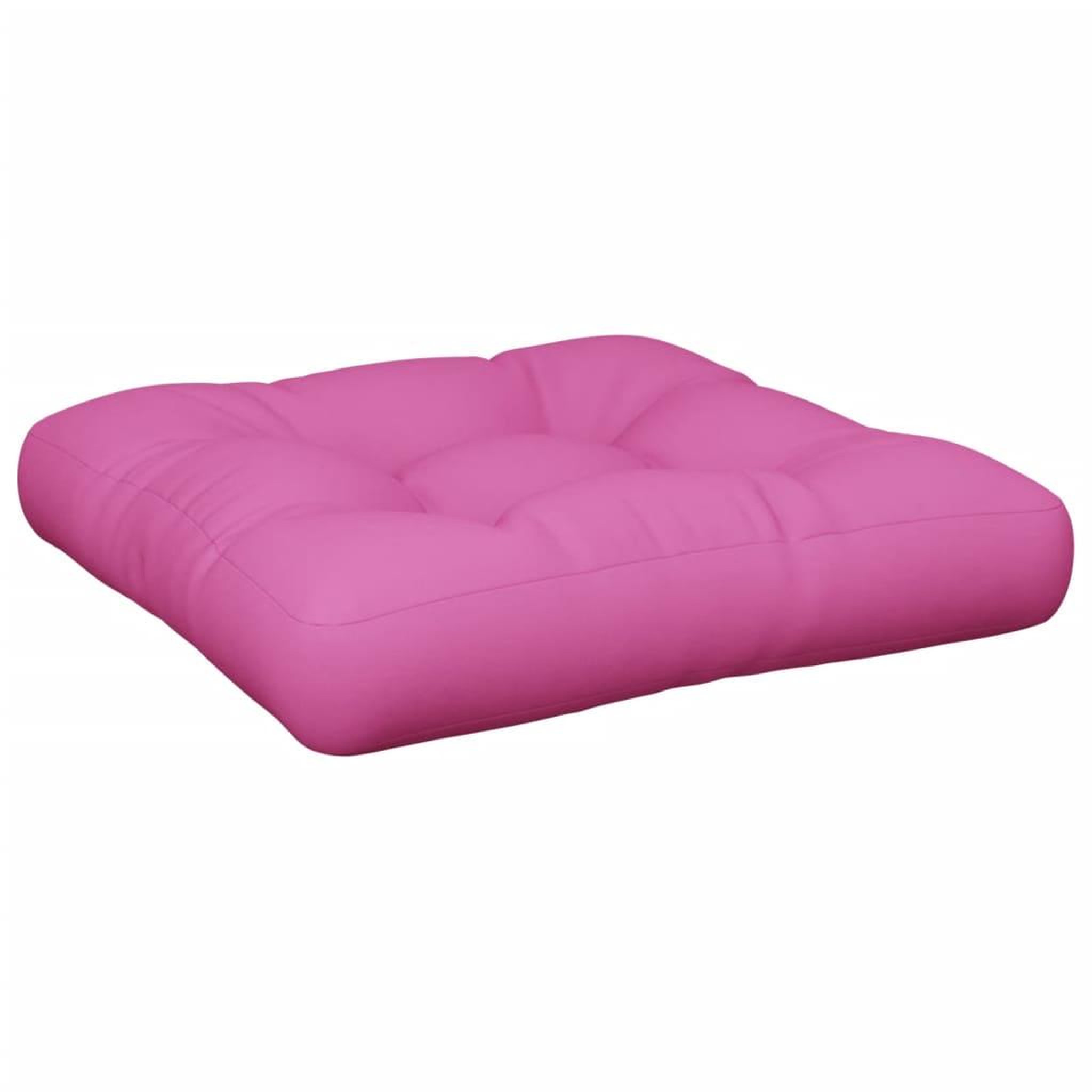 Voir la diapositive 2 : VIDAXL Coussin de palette Rose 50x50x12 cm tissu