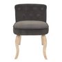 Voir la diapositive 2 : Paris Prix Fauteuil en Velours Design  Eleonor  68cm Gris