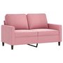 Voir la diapositive 4 : VIDAXL Ensemble de canapes 3 pcs avec coussins rose velours