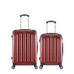 BLUESTAR BLUESTAR - Lot de 2 - Valise weekend et valise cabine TUNIS. Coloris disponibles : Rose, Gris, Bleu, Noir