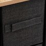 Voir la diapositive 3 : FIVE Meuble de Rangement 4 Tiroirs  Tissa  75cm Gris Foncé