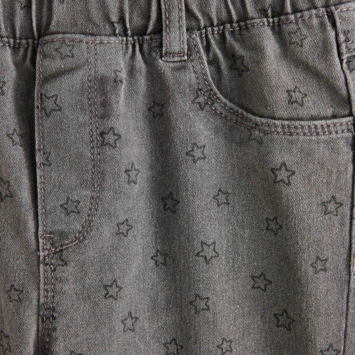INEXTENSO Jegging en jean fille gris et à motif étoile