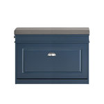 SOBUY SoBuy - Banc de Rangement à Chaussures avec Un Tiroir - Classique - FSR82-L. Coloris disponibles : Blanc, Bleu, Gris, Noir