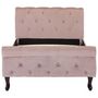 Voir la diapositive 3 : VIDAXL Cadre de lit Rose Velours 90x200 cm