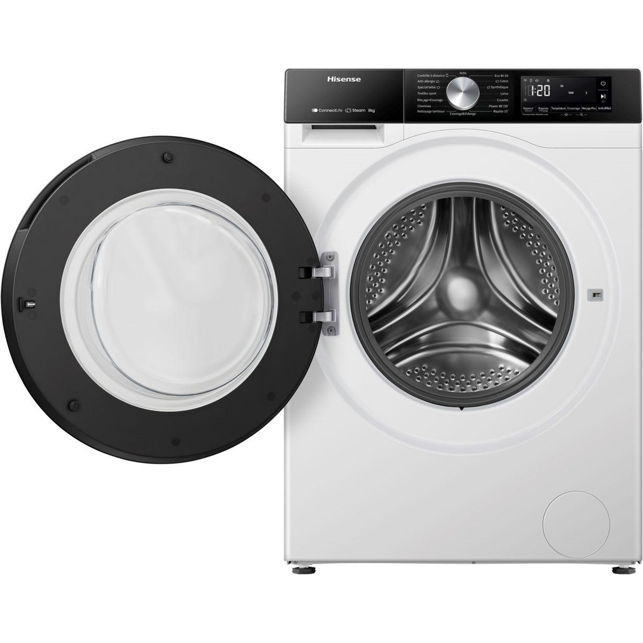 Voir la diapositive 3 : Hisense Lave linge hublot wf3s8043bw3