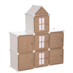 Atmosphera Kids Rangement Enfant en Jute  Château  109cm Beige