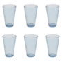 Voir la diapositive 1 : Paris Prix Lot de 6 Verres à Eau  Martelé  34cl Bleu Fumé