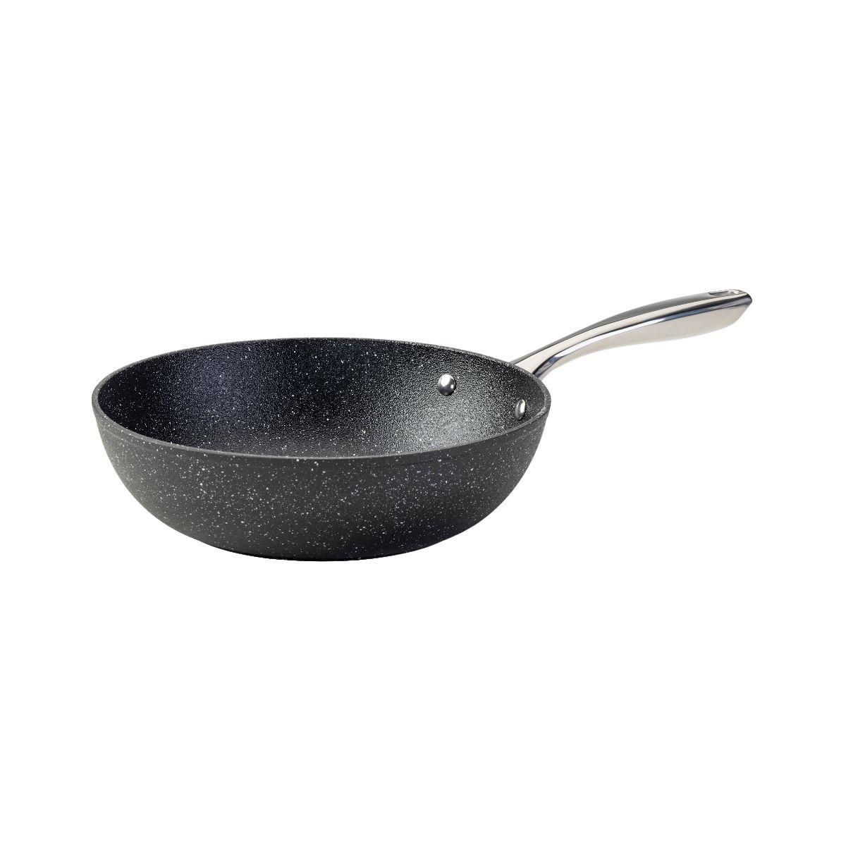 Fackelmann Wok 28 cm fonte aluminium revêtement antiadhésif céramique sans PFAS Fackelmann