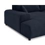 Voir la diapositive 6 : LISA DESIGN Garance - canapé droit 4 places double méridienne - assise profonde - en velours côtelé