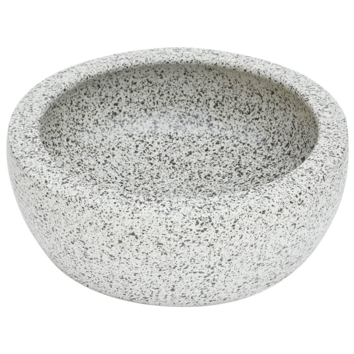 VIDAXL Vasque a poser gris rond Φ41x14 cm ceramique