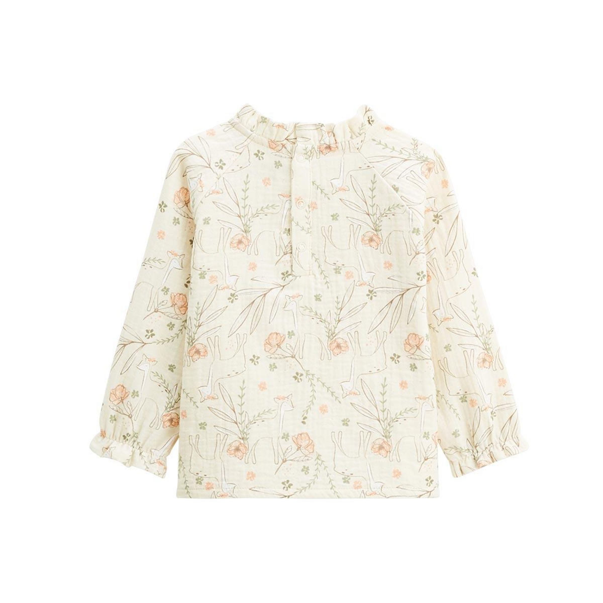 Petit Béguin Blouse enfant en gaze de coton Lison