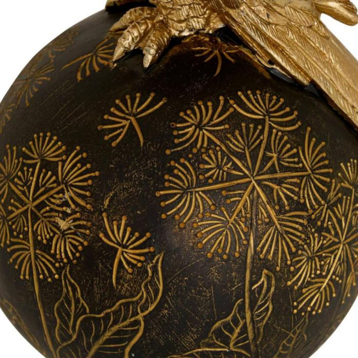 ATMOSPHERA Statuette Perroquet en Résine  Belli  19cm Doré