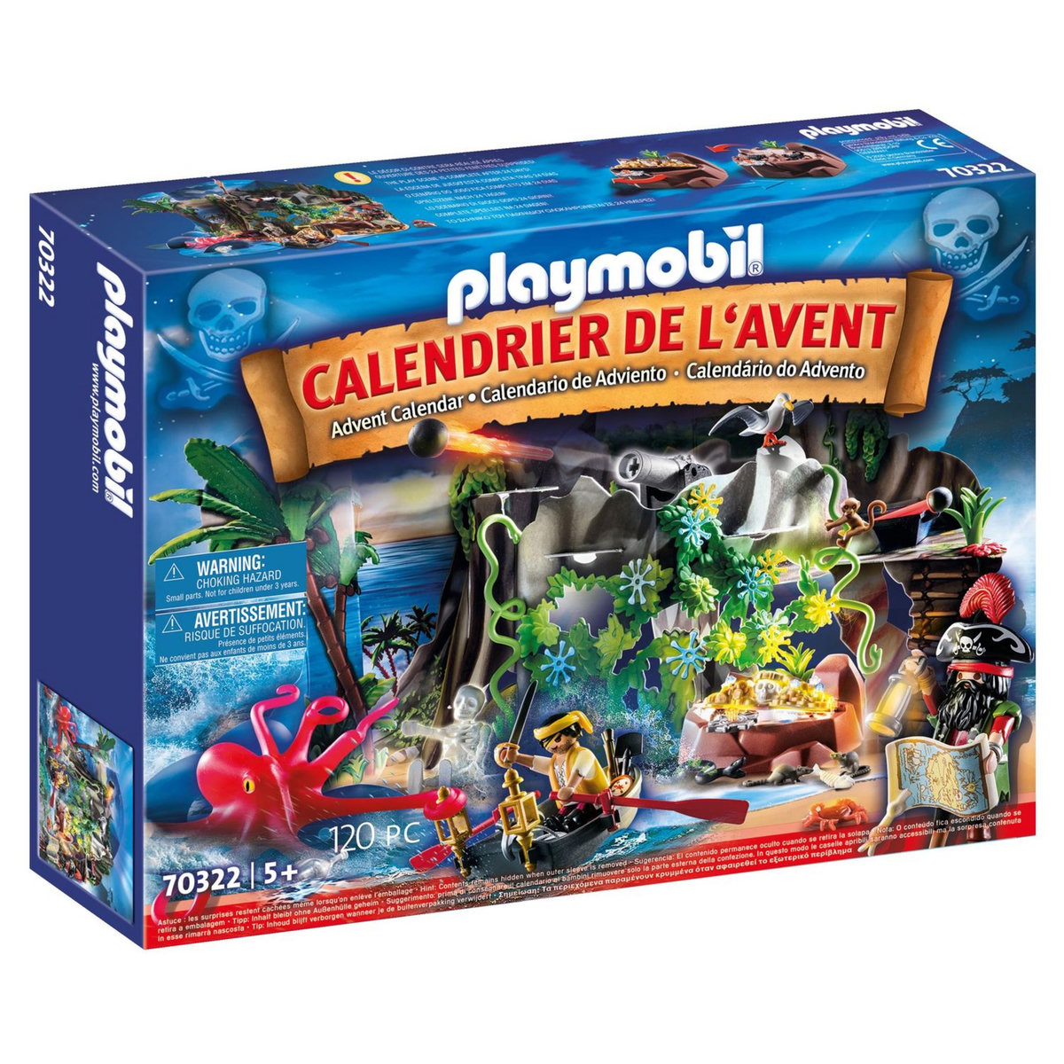 PLAYMOBIL 70322 - Christmas - Calendrier de l'Avent Pirates