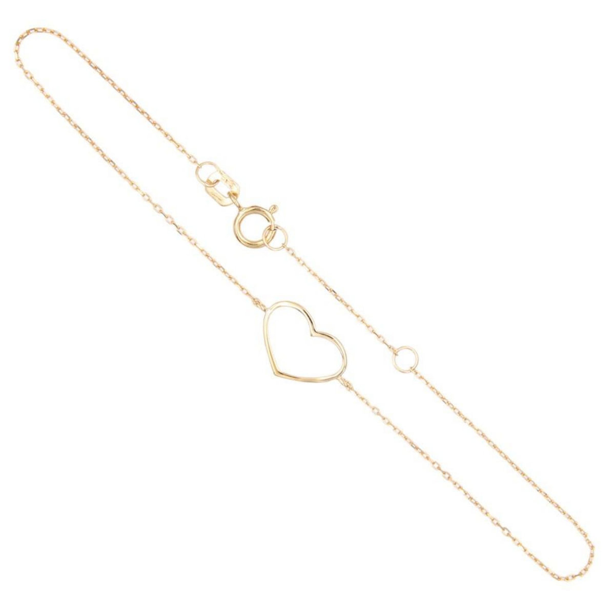 L'ATELIER D'AZUR Bracelet Or Jaune - Motif Coeur - Femme