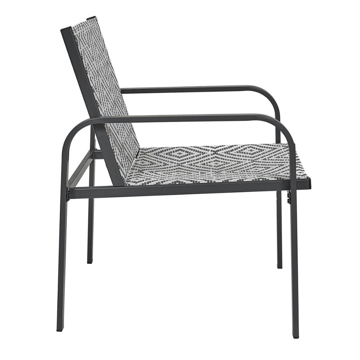 The Home Deco Factory Salon de jardin en aluminium et texaline 2 places MEXICO