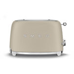 SMEG Grille-pain TSF01MLMEU Années 50 Beige lin