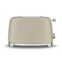 Voir la diapositive 1 : SMEG Grille-pain TSF01MLMEU Années 50 Beige lin