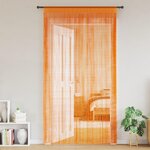 VIDAXL Rideaux a fils 2 pcs orange 100x250 cm