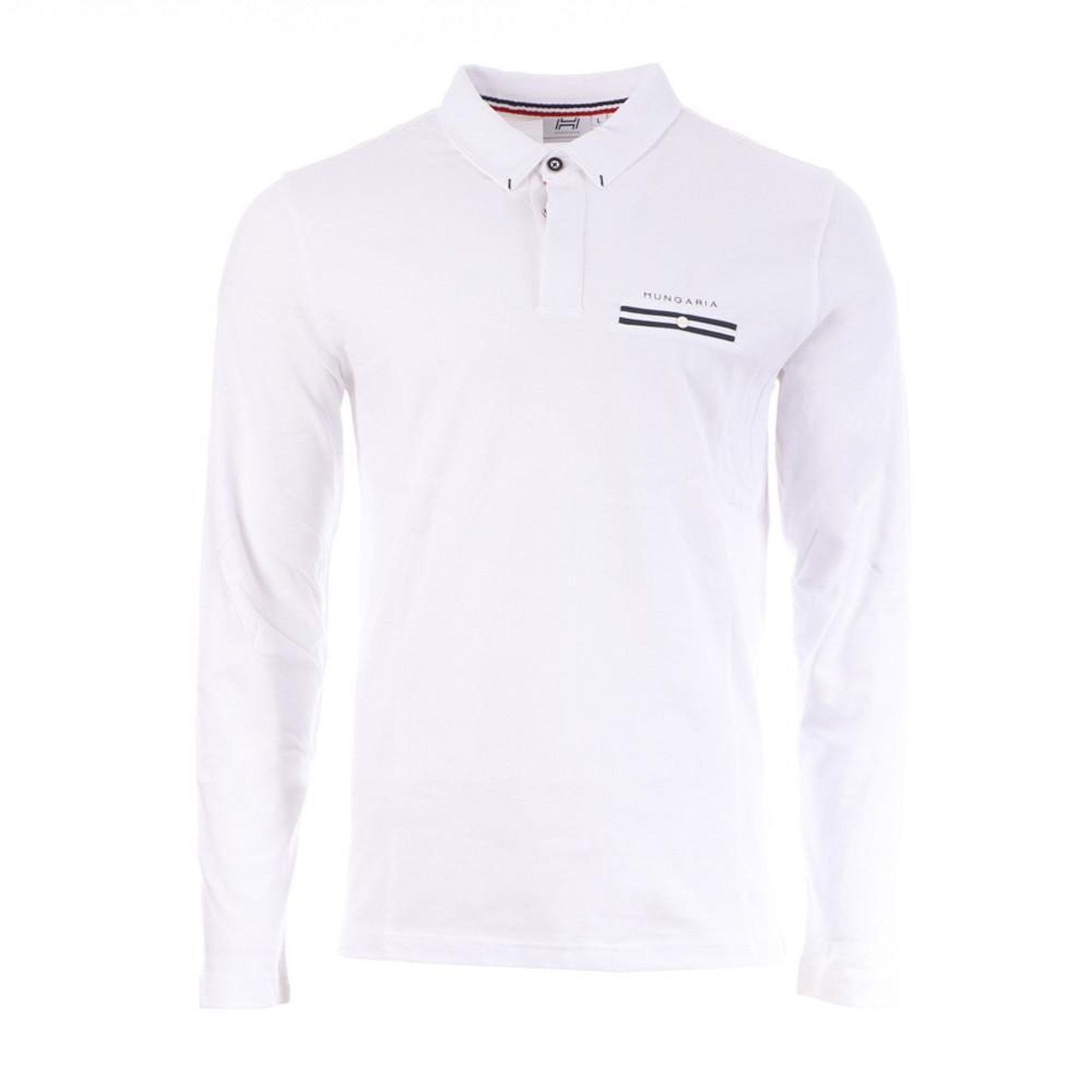 HUNGARIA Polo  Homme Hungaria Sangay. Coloris disponibles : Blanc