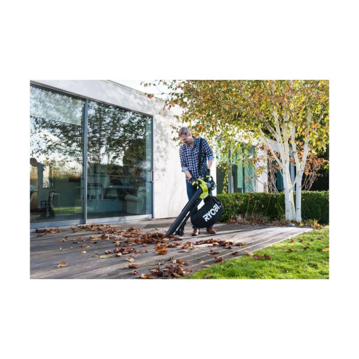 Ryobi Souffleur aspiro-broyeur RYOBI - OBV18 - 18V One+ Brushless - Sans batterie ni chargeur