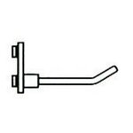 OUTIFRANCE Crochet pour panneau mural (métallique - 100 mm)