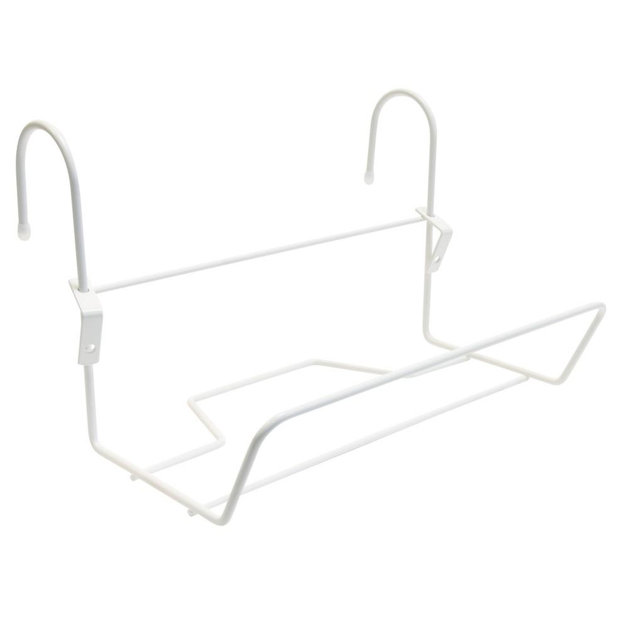 CENTRALE BRICO Support jardinière fil classique - 35x14 cm blanc