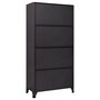 Voir la diapositive 5 : VIDAXL Armoire a casiers Anthracite et blanc 90x40x180 cm Acier