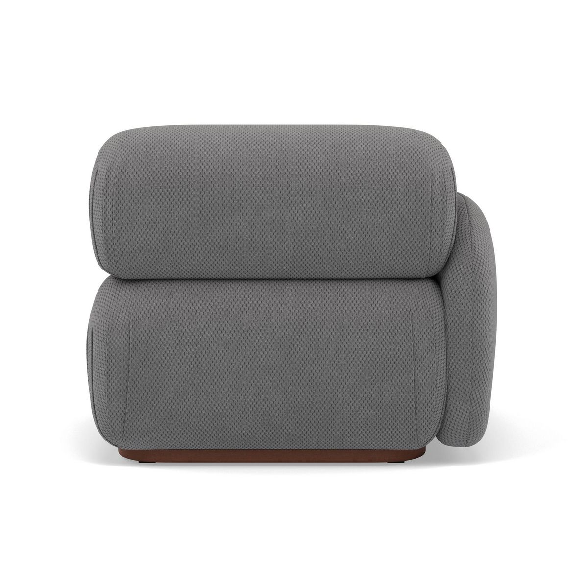 LISA DESIGN Penelope - module d'assise gauche en velours texturé