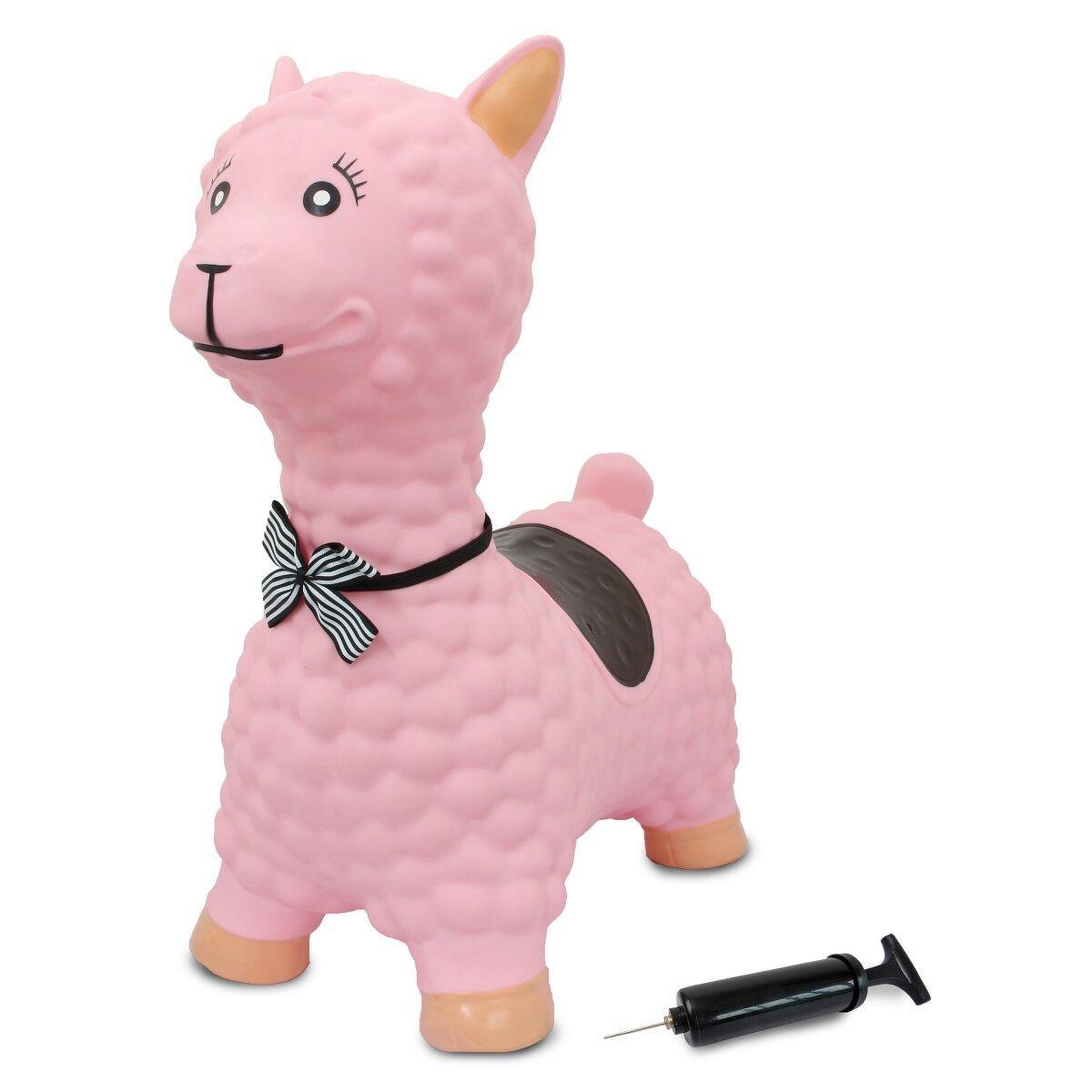 Voir la diapositive 5 : Jamara Animal rebondissant lama hoppydoo rose avec pompe