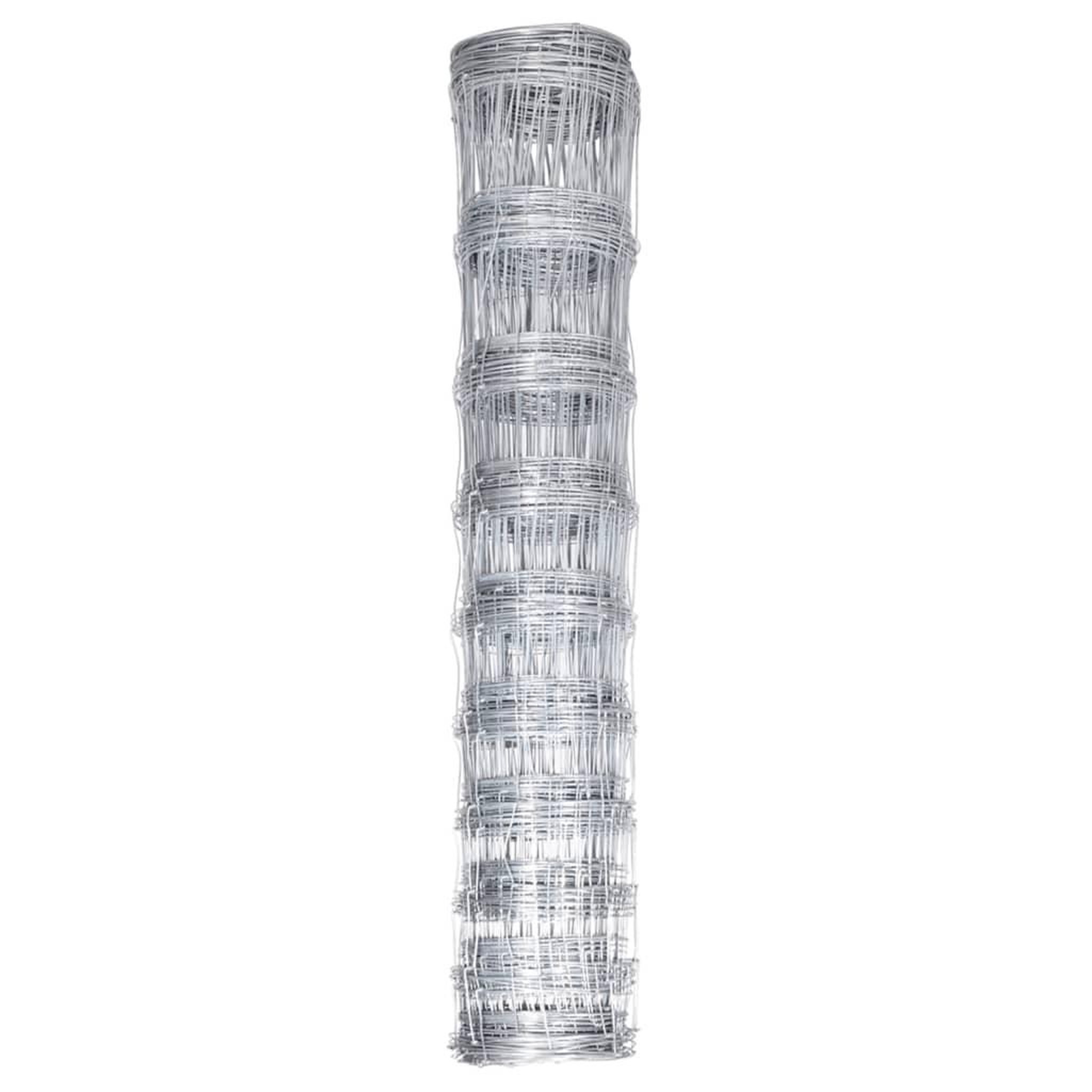 Voir la diapositive 2 : VIDAXL Cloture de jardin Acier galvanise 50x1,5 m Argente