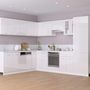 Voir la diapositive 3 : VIDAXL Armoire de plancher d'evier Blanc brillant Bois d'ingenierie
