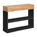 Paris Prix Étagère Murale 2 Niveaux & Tiroir  Easy  100cm Noir