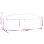 Voir la diapositive 6 : VIDAXL Tente de reception pliable avec parois Creme 3x6 m