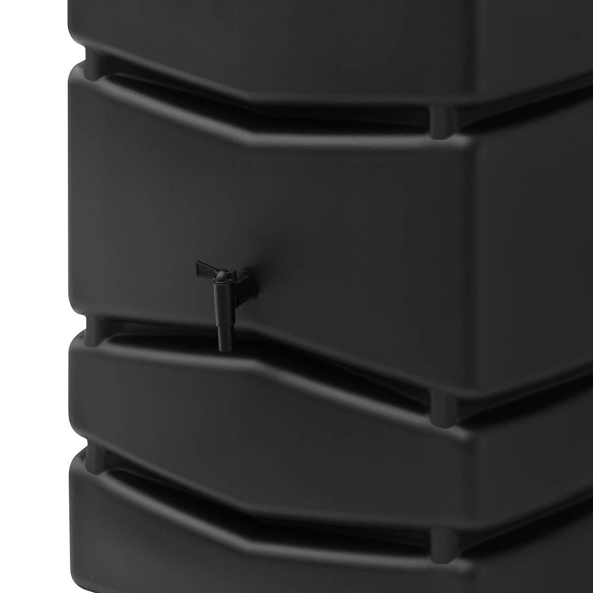 Voir la diapositive 3 : NATURE Récupérateur d'eau de pluie mural anthracite avec robinet 450 l - nature