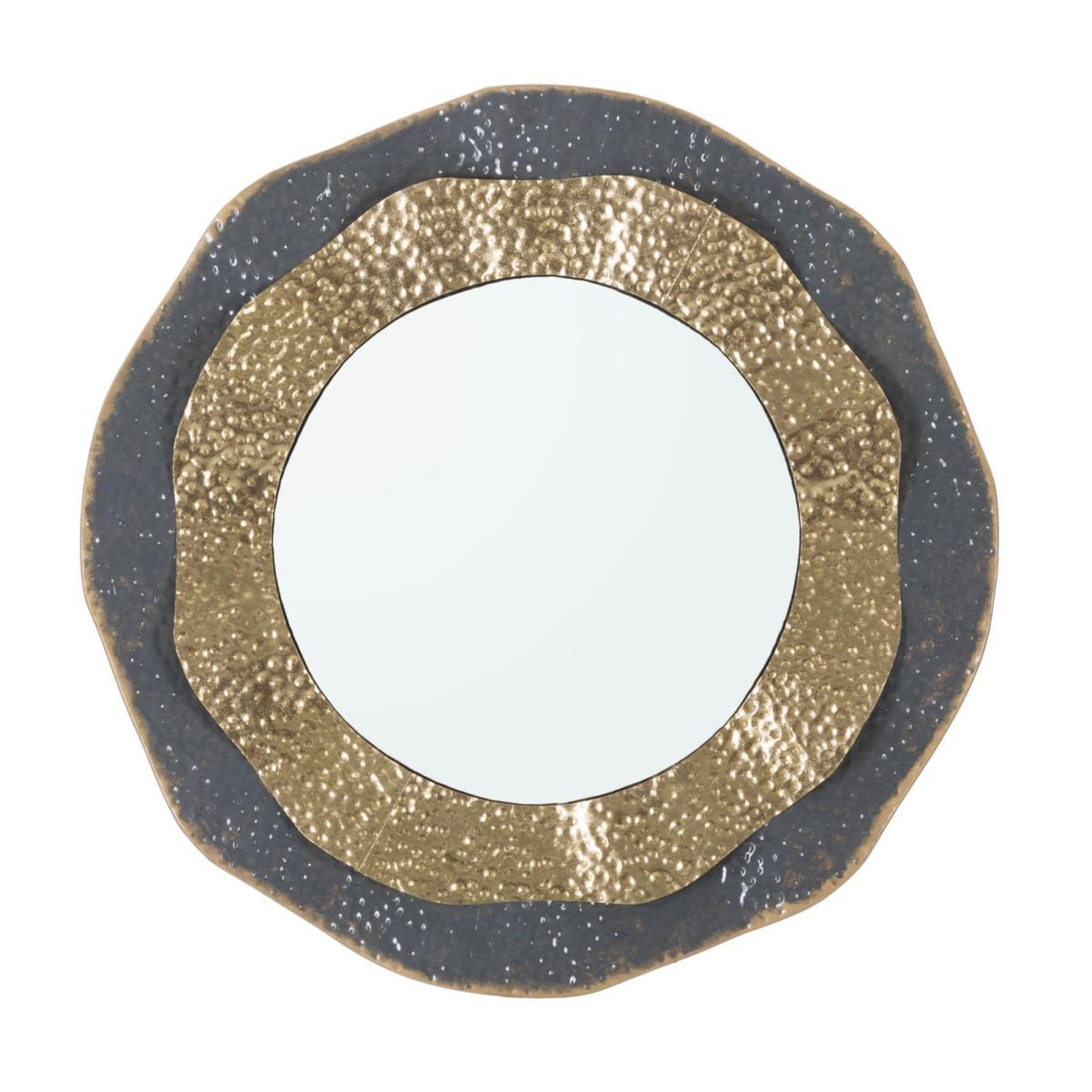 Paris Prix Miroir mural design  shai  65cm gris & or
