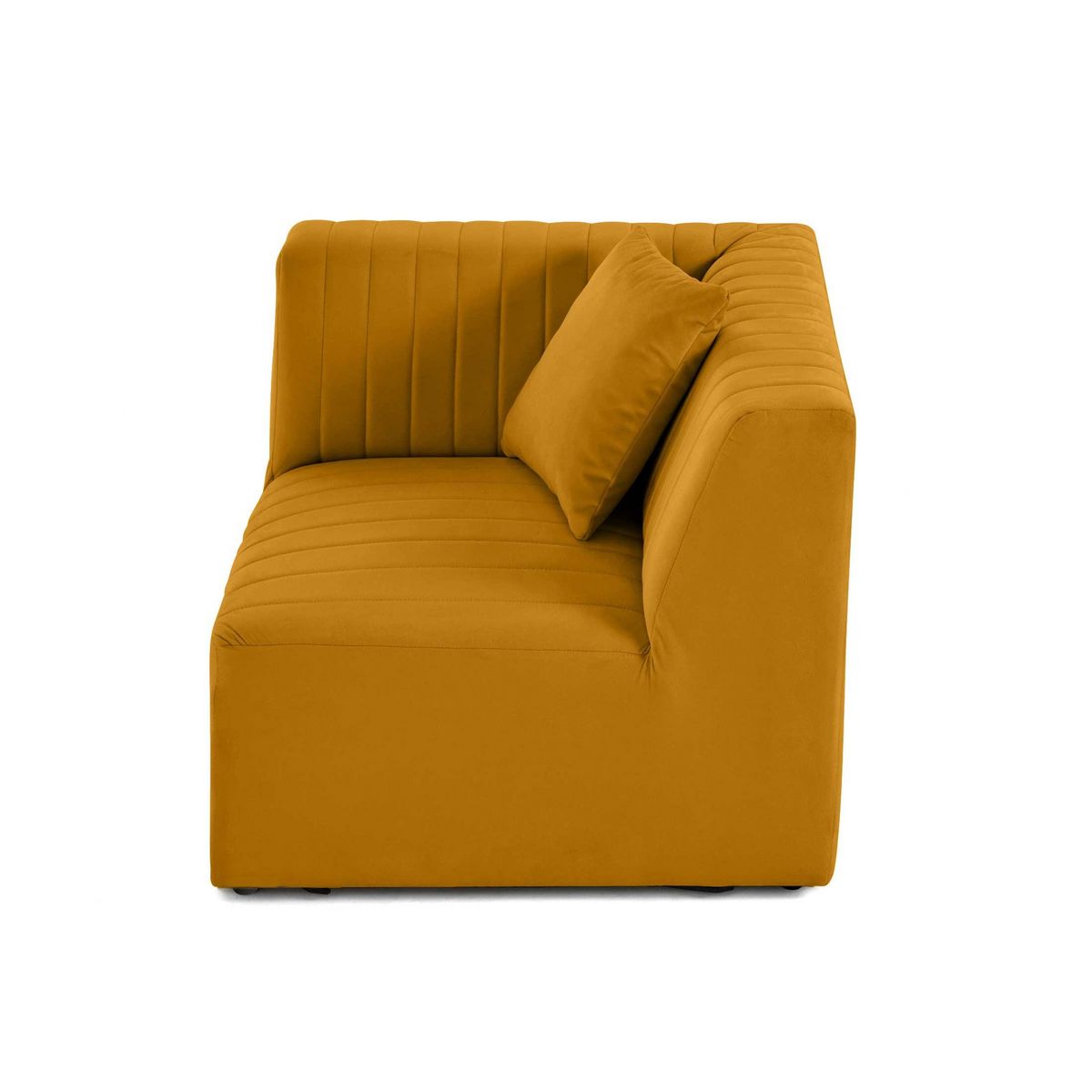 LISA DESIGN Nova - module d'assise d'angle réversible - en velours