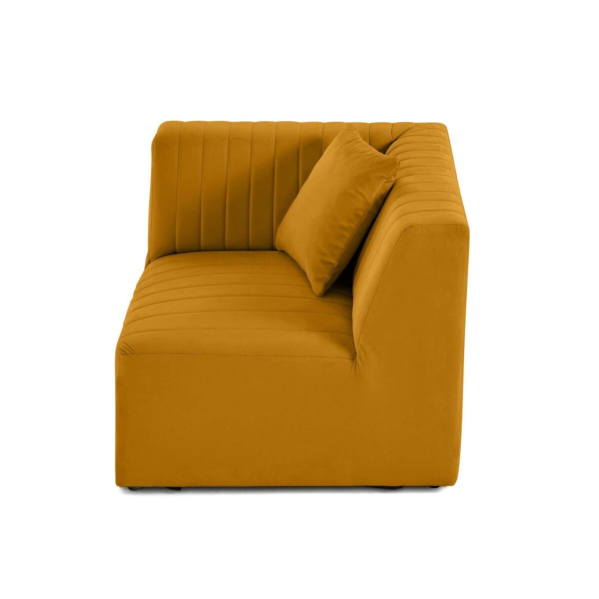 LISA DESIGN Nova - module d'assise d'angle réversible - en velours