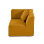 Voir la diapositive 6 : LISA DESIGN Nova - module d'assise d'angle réversible - en velours