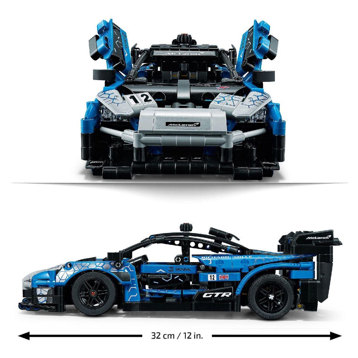 LEGO Technic 42123 McLaren Senna GTR, Jouet de Voiture Télécommandée, Maquette pour Enfants