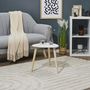 Voir la diapositive 3 : Paris Prix Table d'Appoint Scandinave  Shelly  38cm Blanc & Naturel