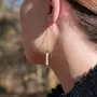 SLOYA Boucles d'oreilles pendantes Lumia en pierres de Lune