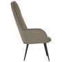 Voir la diapositive 4 : VIDAXL Chaise de relaxation Gris clair Velours