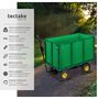 Voir la diapositive 2 : tectake Chariot de jardin et de transport avec des parois latérales rabattables vert