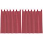 Voir la diapositive 2 : VIDAXL Rideaux en voile avec passe-tringles 2 pcs rouge bordeaux
