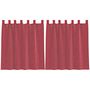 Voir la diapositive 2 : VIDAXL Rideaux en voile avec passe-tringles 2 pcs rouge bordeaux