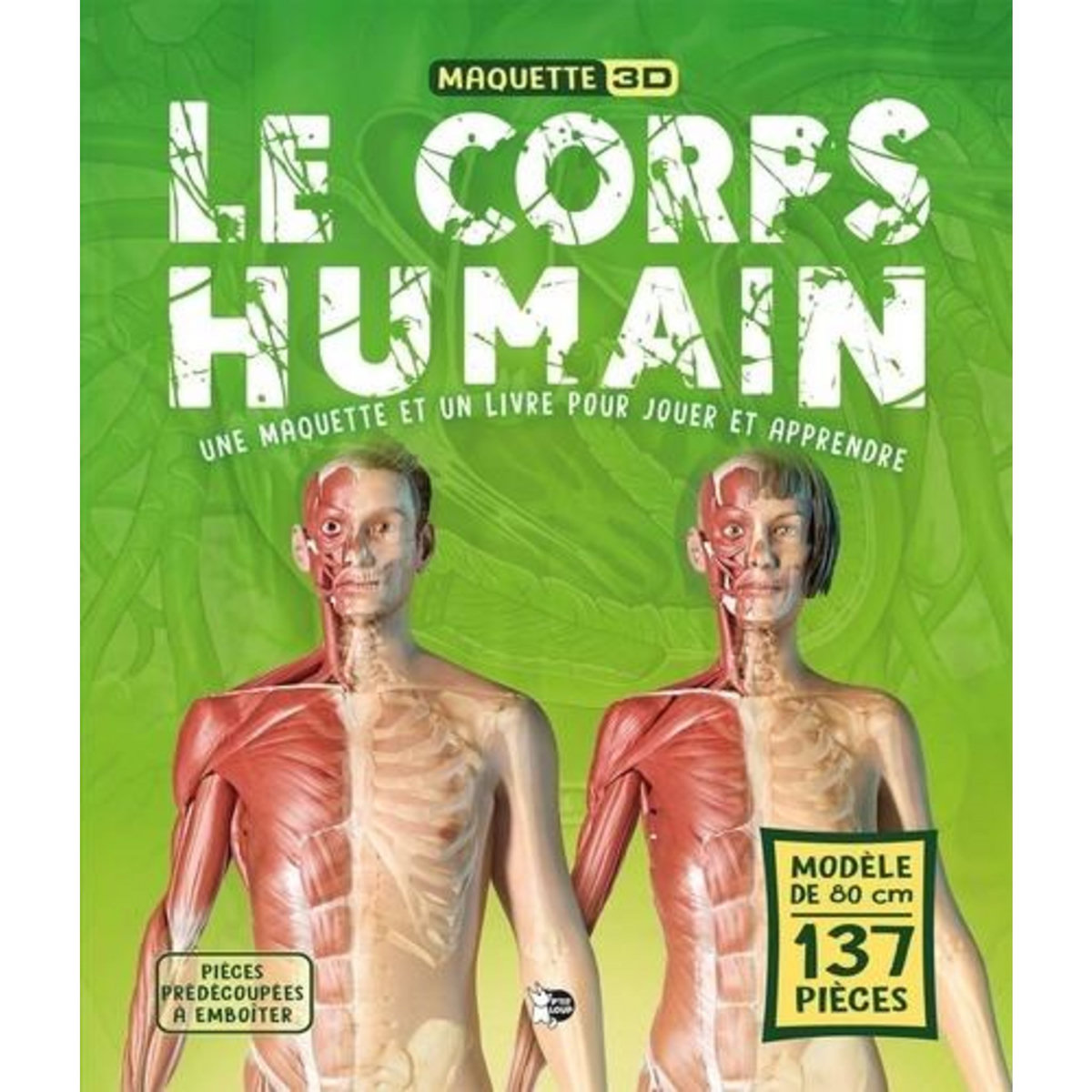 LE CORPS HUMAIN. UNE MAQUETTE ET UN LIVRE POUR JOUER ET APPRENDRE, P'tit Loup
