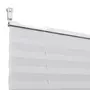 VIDAXL Store plisse 40x100 cm Blanc