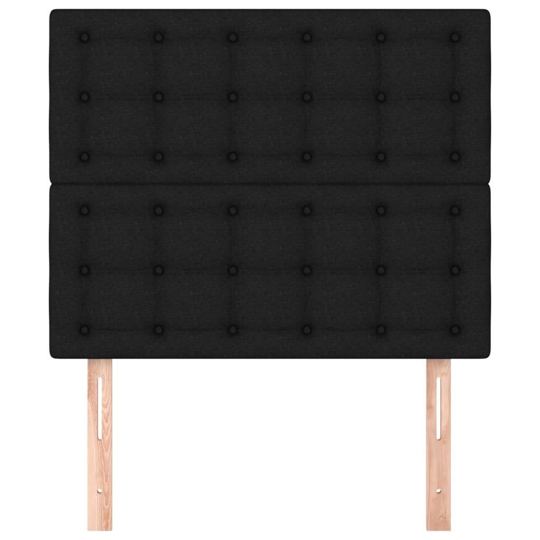 Voir la diapositive 3 : VIDAXL Tetes de lit 2 pcs Noir 80x5x78/88 cm Tissu