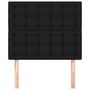 Voir la diapositive 3 : VIDAXL Tetes de lit 2 pcs Noir 80x5x78/88 cm Tissu