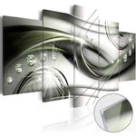 Paris Prix Tableau sur Verre Acrylique  The Wave of Green Glow. Coloris disponibles : Multicolore
